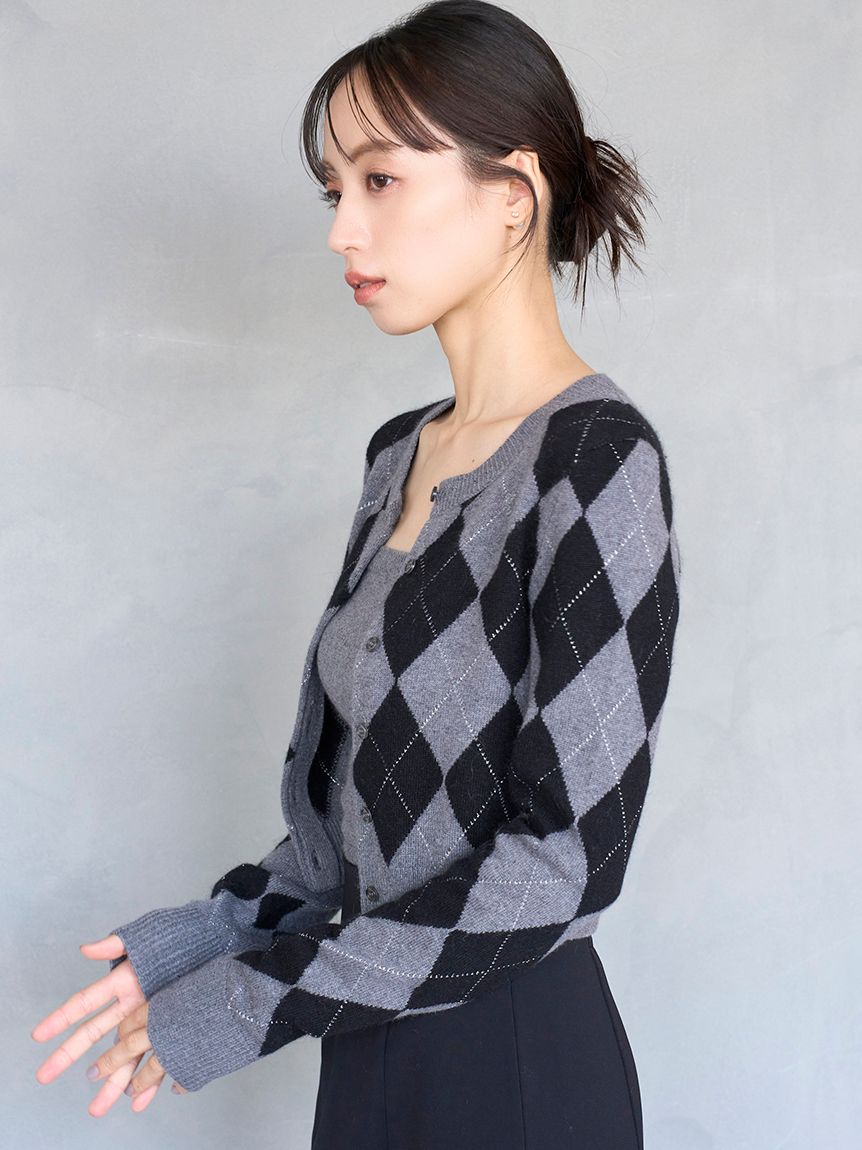 アーガイルニットアンサンブル(ニット)｜トップス｜SNIDEL(スナイデル