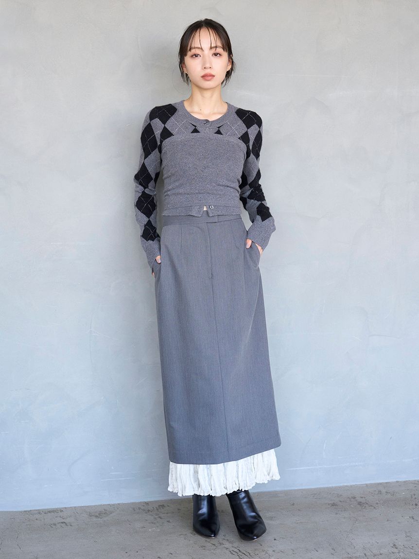 アーガイルニットアンサンブル(ニット)｜トップス｜SNIDEL(スナイデル