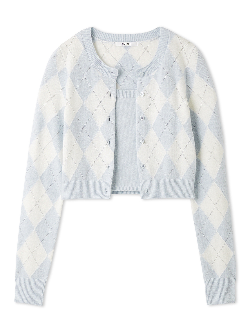 アーガイルニットアンサンブル(ニット)｜トップス｜SNIDEL(スナイデル