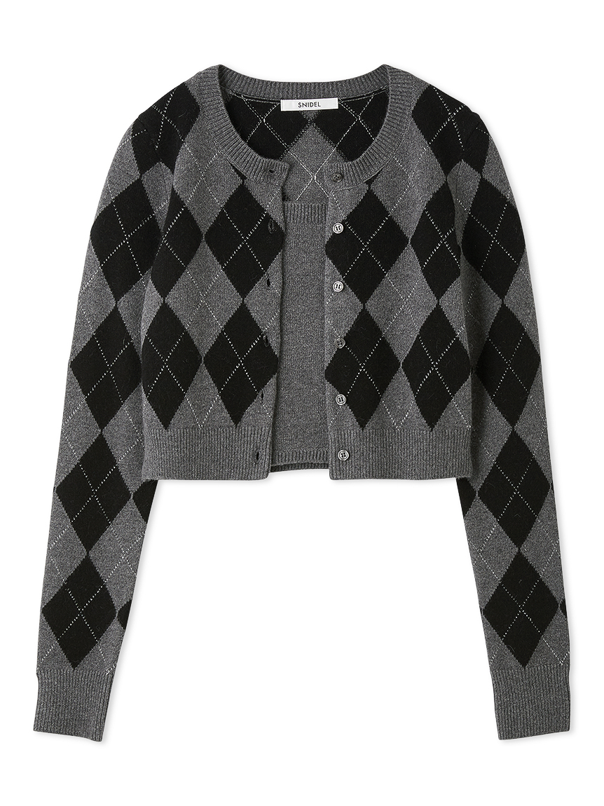 アーガイルニットアンサンブル(ニット)｜トップス｜SNIDEL(スナイデル