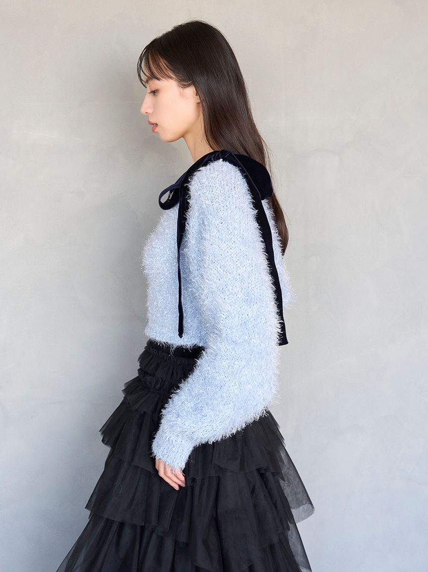 ラメニットアンサンブルプルオーバー【カンヘウォン着用】(ニット