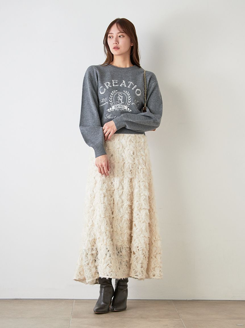 エンブレムロゴニットプルオーバー(ニット)｜トップス｜SNIDEL