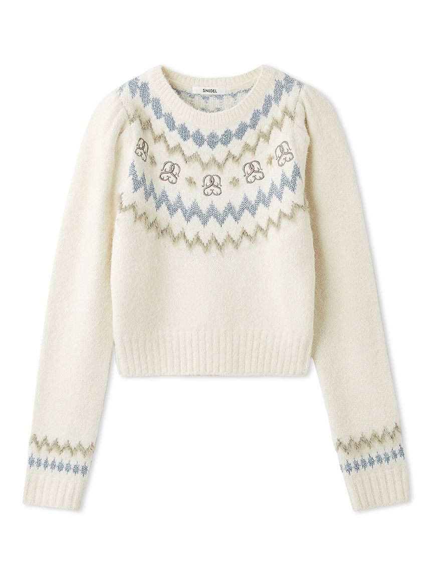 Sustainableノルディックニットプルオーバー(ニット)｜トップス