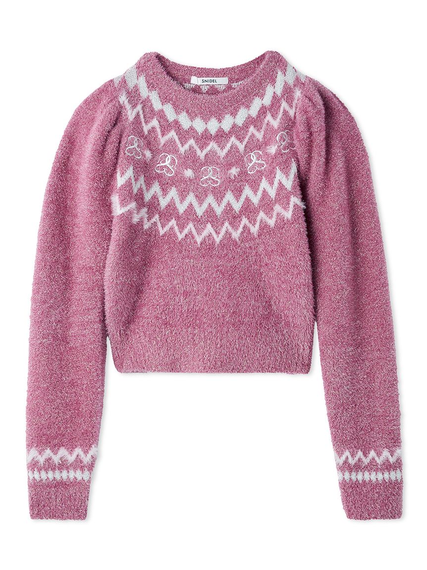 Sustainableノルディックニットプルオーバー(ニット)｜トップス