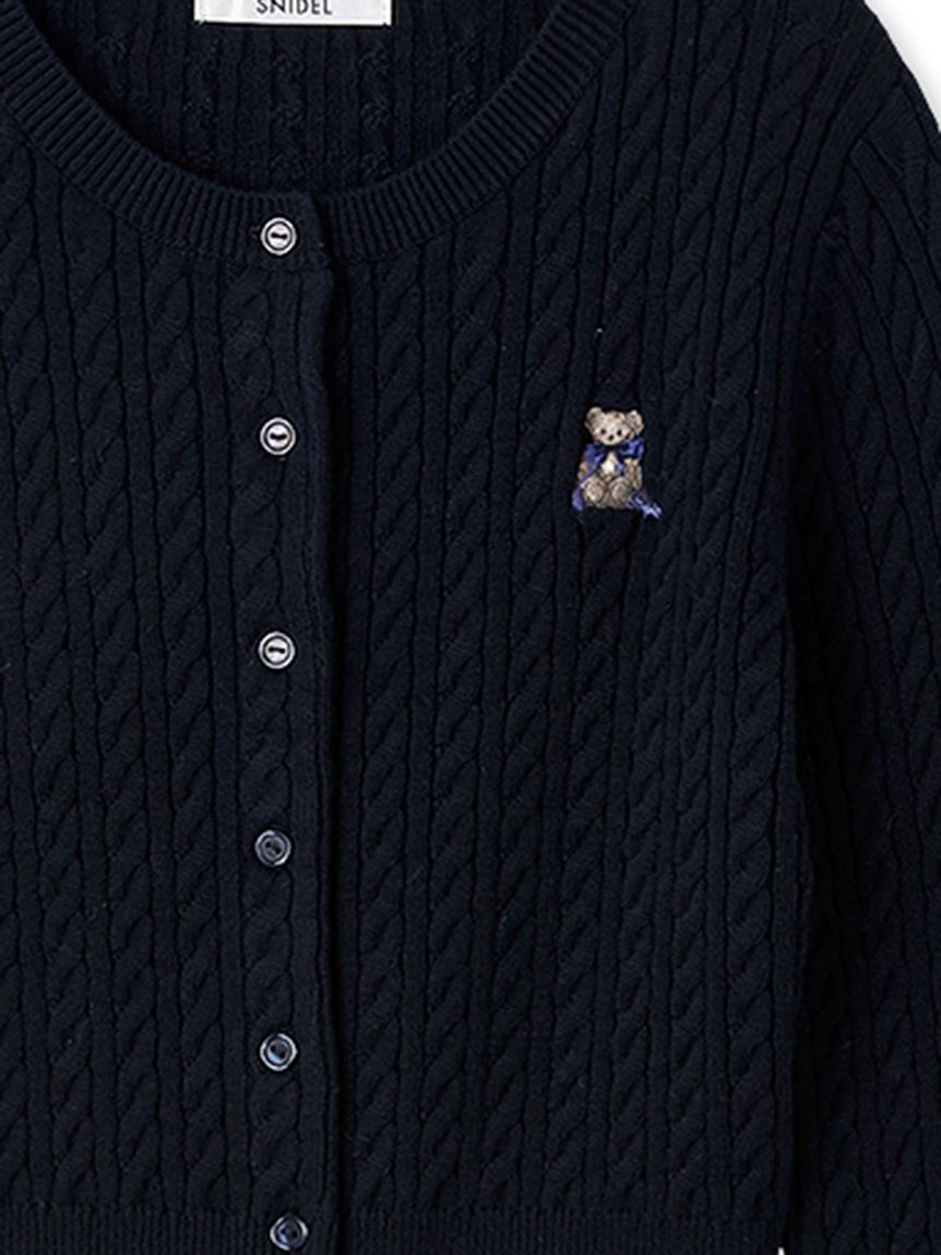 リボンベアニットカーディガン(カーディガン)｜トップス｜SNIDEL
