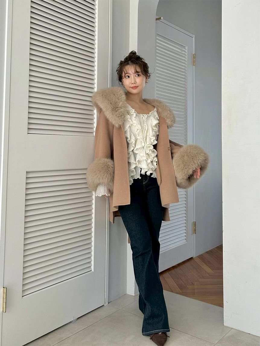 ラッフルデザインニットプルオーバー(ニット)｜トップス｜SNIDEL