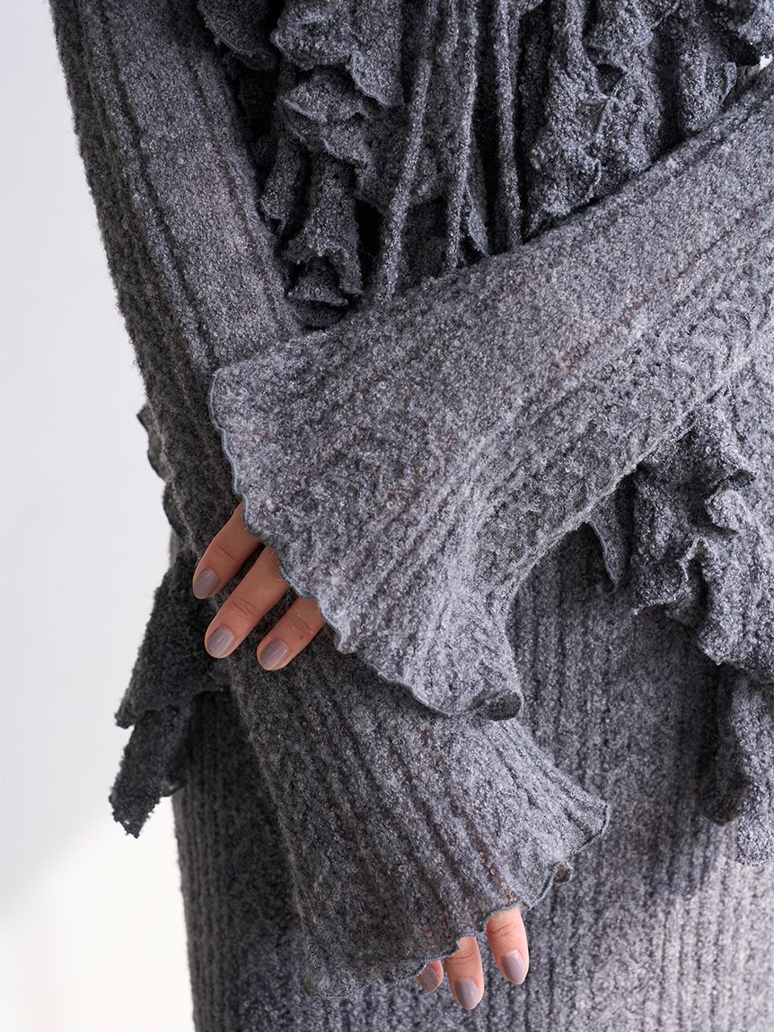 ラッフルデザインニットプルオーバー(ニット)｜トップス｜SNIDEL