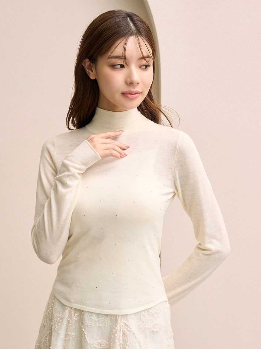 バックオープンニットプルオーバー(ニット)｜トップス｜SNIDEL