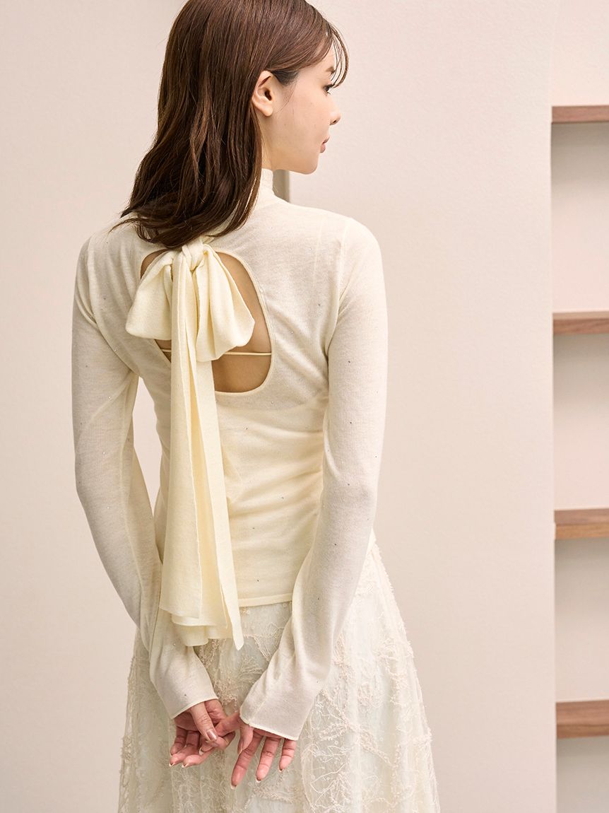 SNIDEL バックオープンニットプルオーバー バックオープンニットプルオーバー(ニット)｜トップス｜SNIDEL