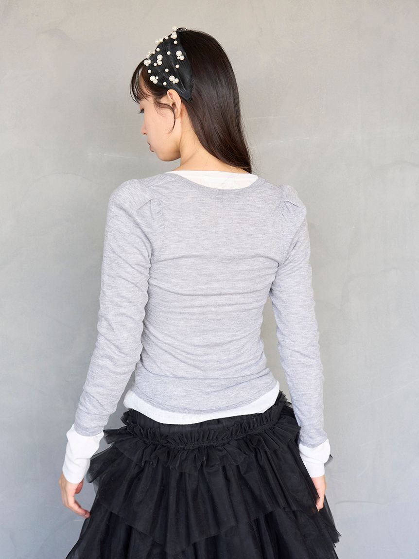 スナイデル SNIDEL レイヤードニット swnt255142 レディース  シンプル 大人カジュアル 長袖 2025冬 レイヤードニット(ニット)｜トップス｜SNIDEL(スナイデル)の通販サイト