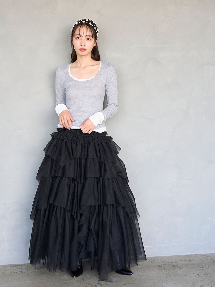 レイヤードニット(ニット)｜トップス｜SNIDEL(スナイデル)の通販サイト