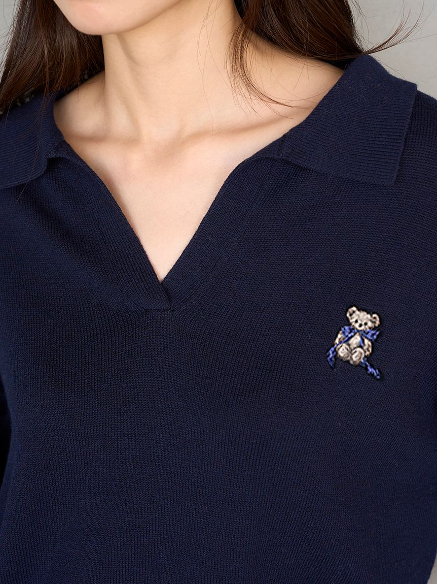 リボンベアスキッパーニットプルオーバー(ニット)｜トップス｜SNIDEL