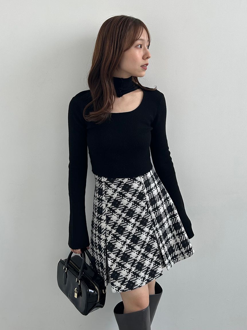 2wayクロップドハイネックプルオーバー(ニット)｜トップス｜SNIDEL