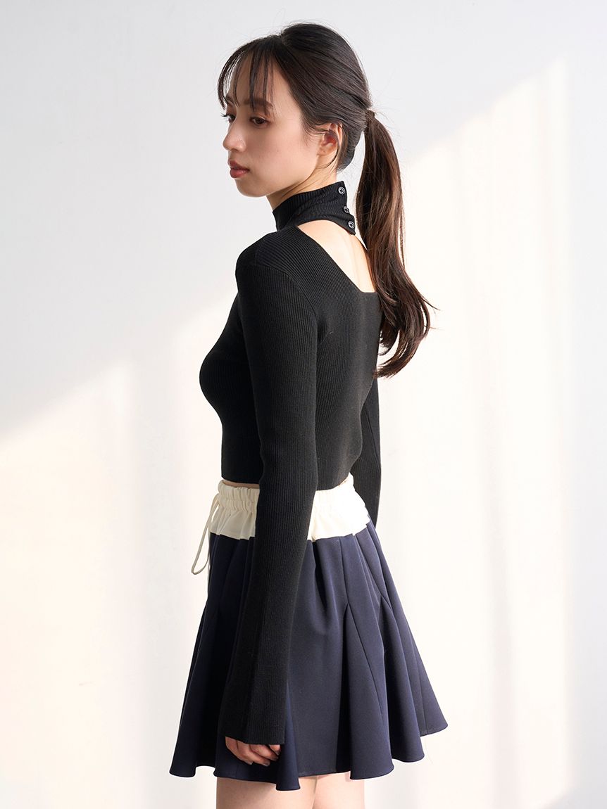 2wayクロップドハイネックプルオーバー(ニット)｜トップス｜SNIDEL