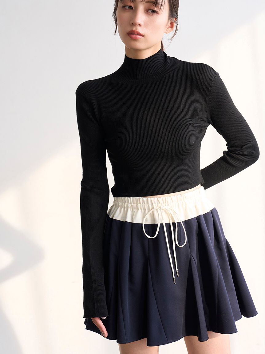 2wayクロップドハイネックプルオーバー(ニット)｜トップス｜SNIDEL