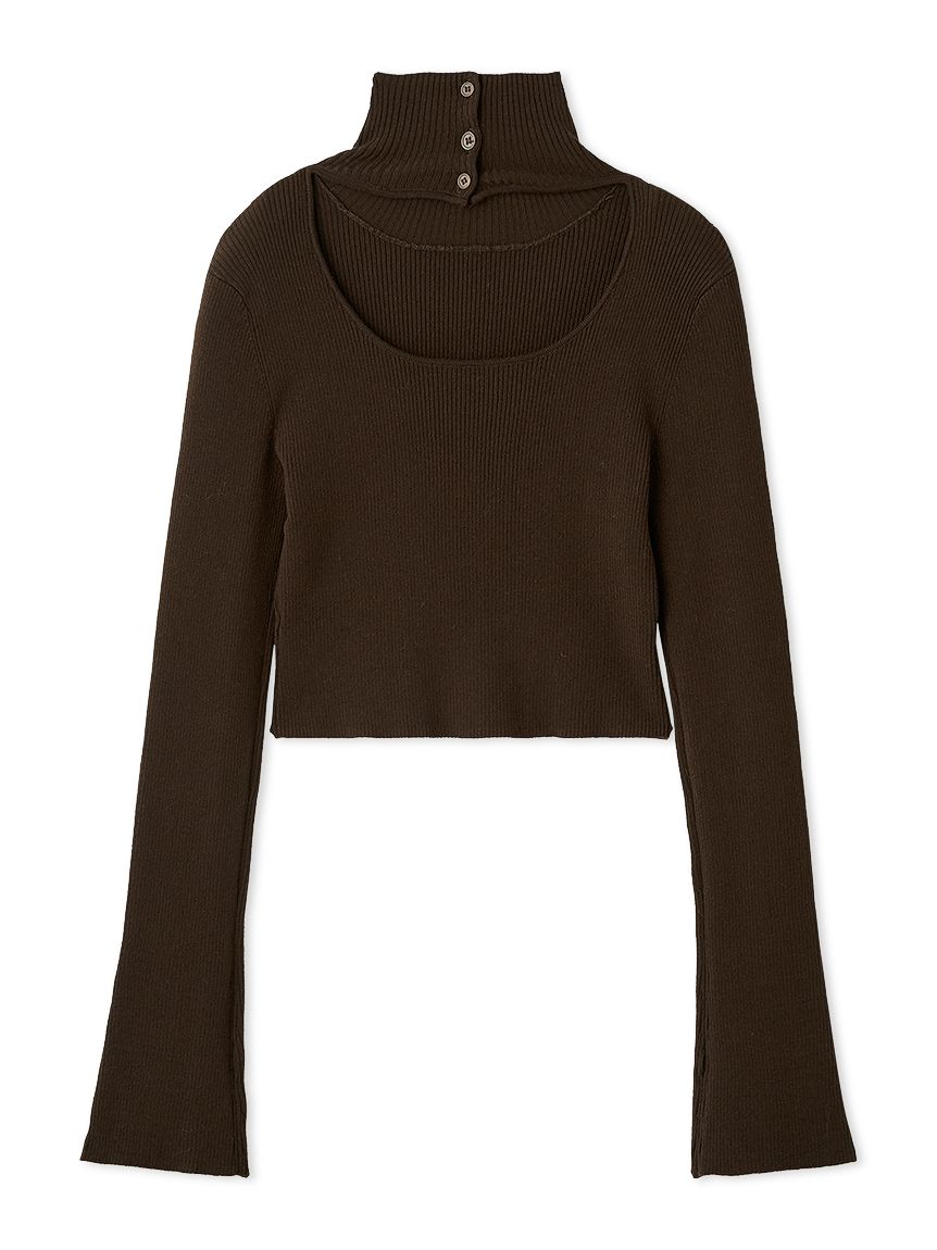 2wayクロップドハイネックプルオーバー(ニット)｜トップス｜SNIDEL