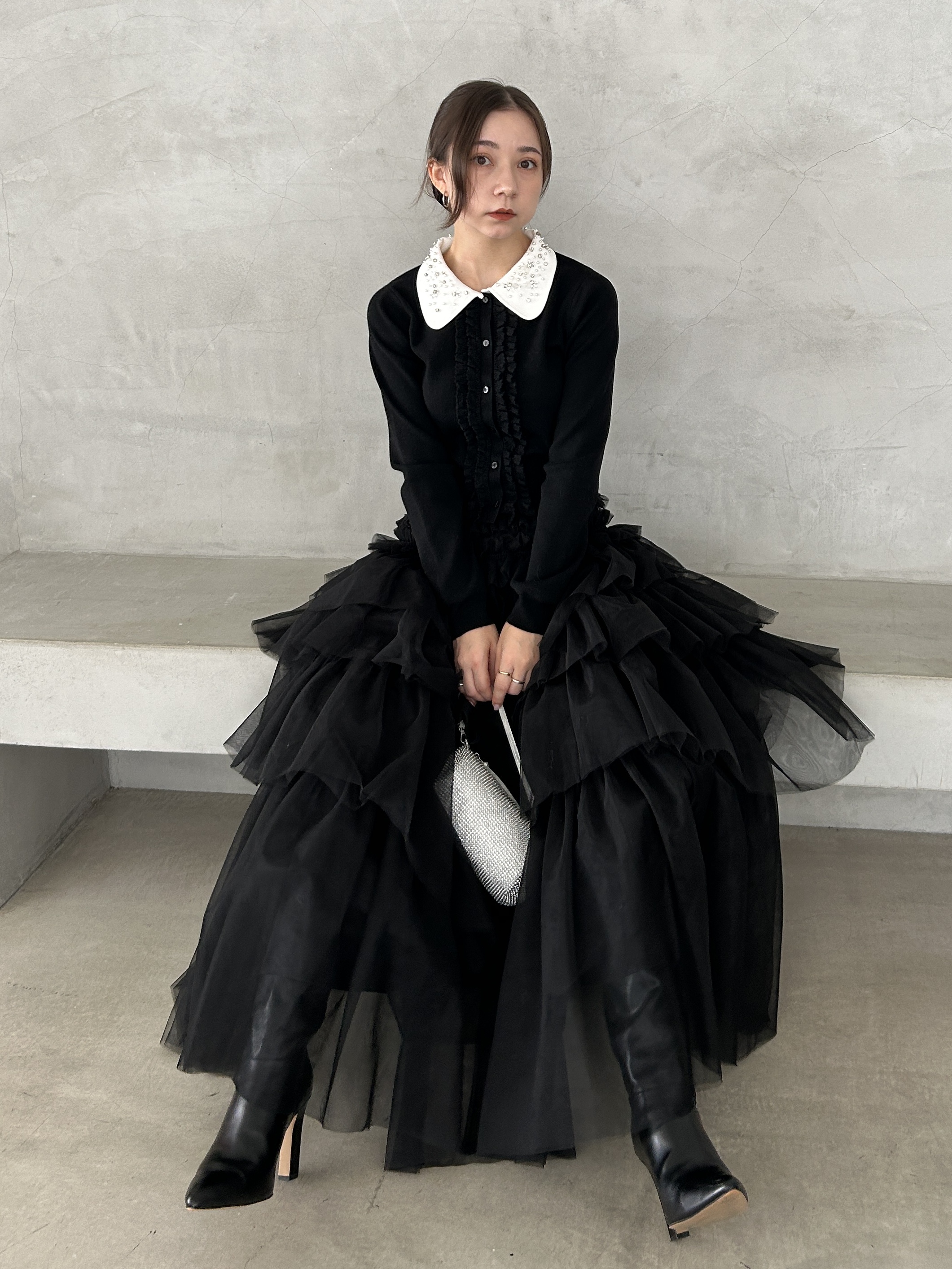 新品未使用タグ付き　スナイデル　SNIDEL ビジューカラーニットカーディガン WEB限定】ビジューカラーニットカーディガン(カーディガン)｜トップス