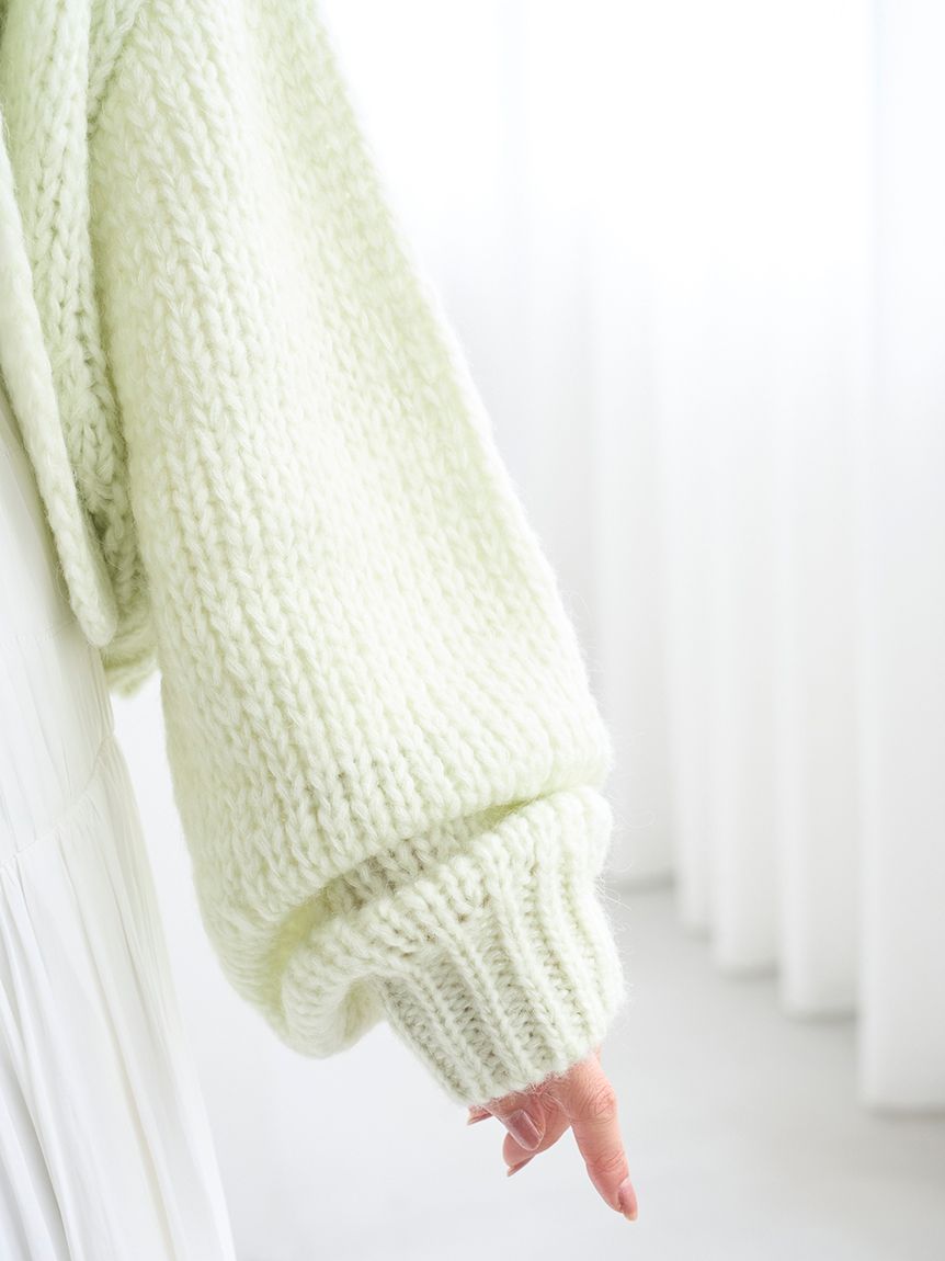SNIDEL ローゲージニットカーデ  WHT 正規品 SNIDEL ♡ ローゲージニットカーデ 【公式通販】