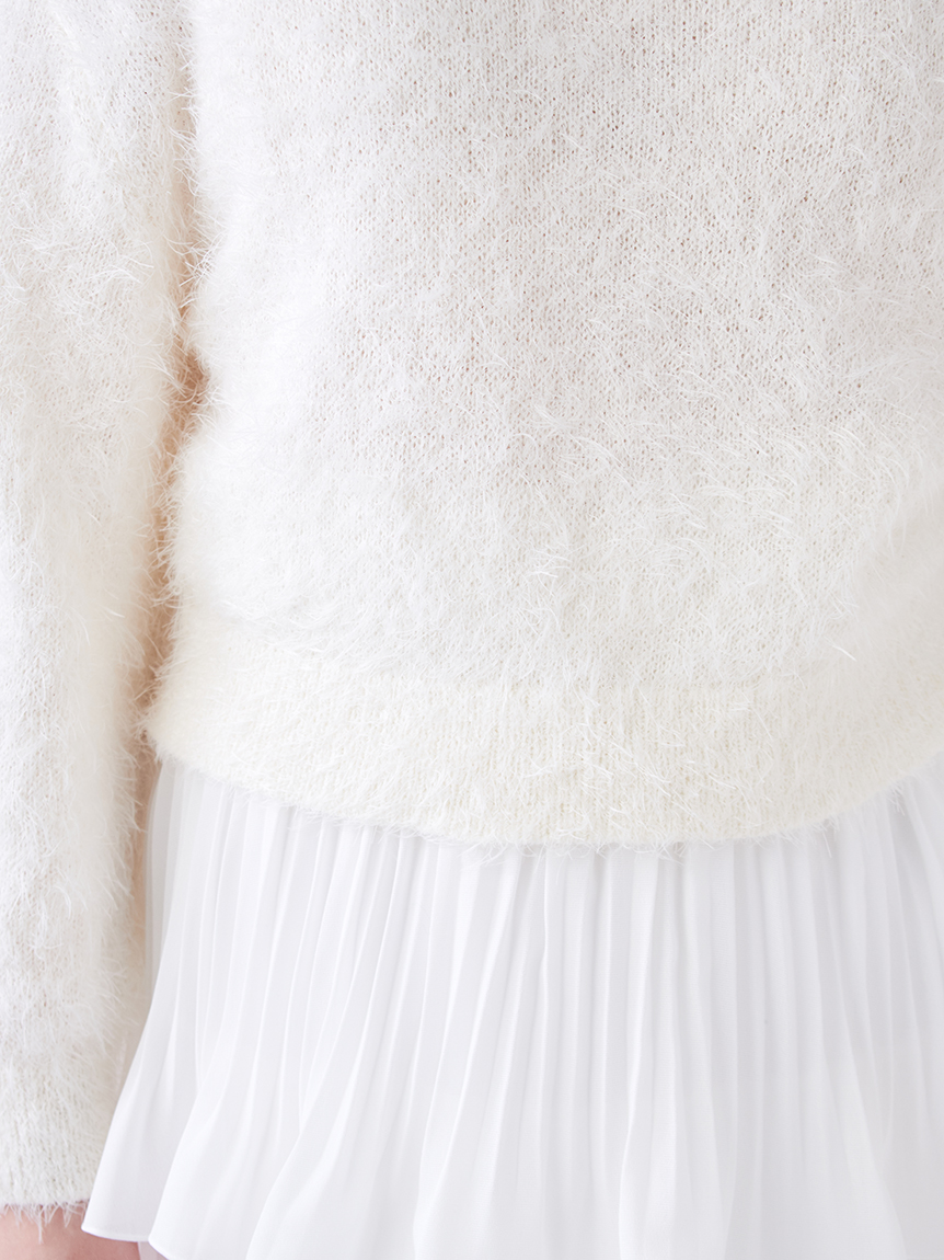 ファーライクニットプルオーバー(ニット)｜トップス｜SNIDEL