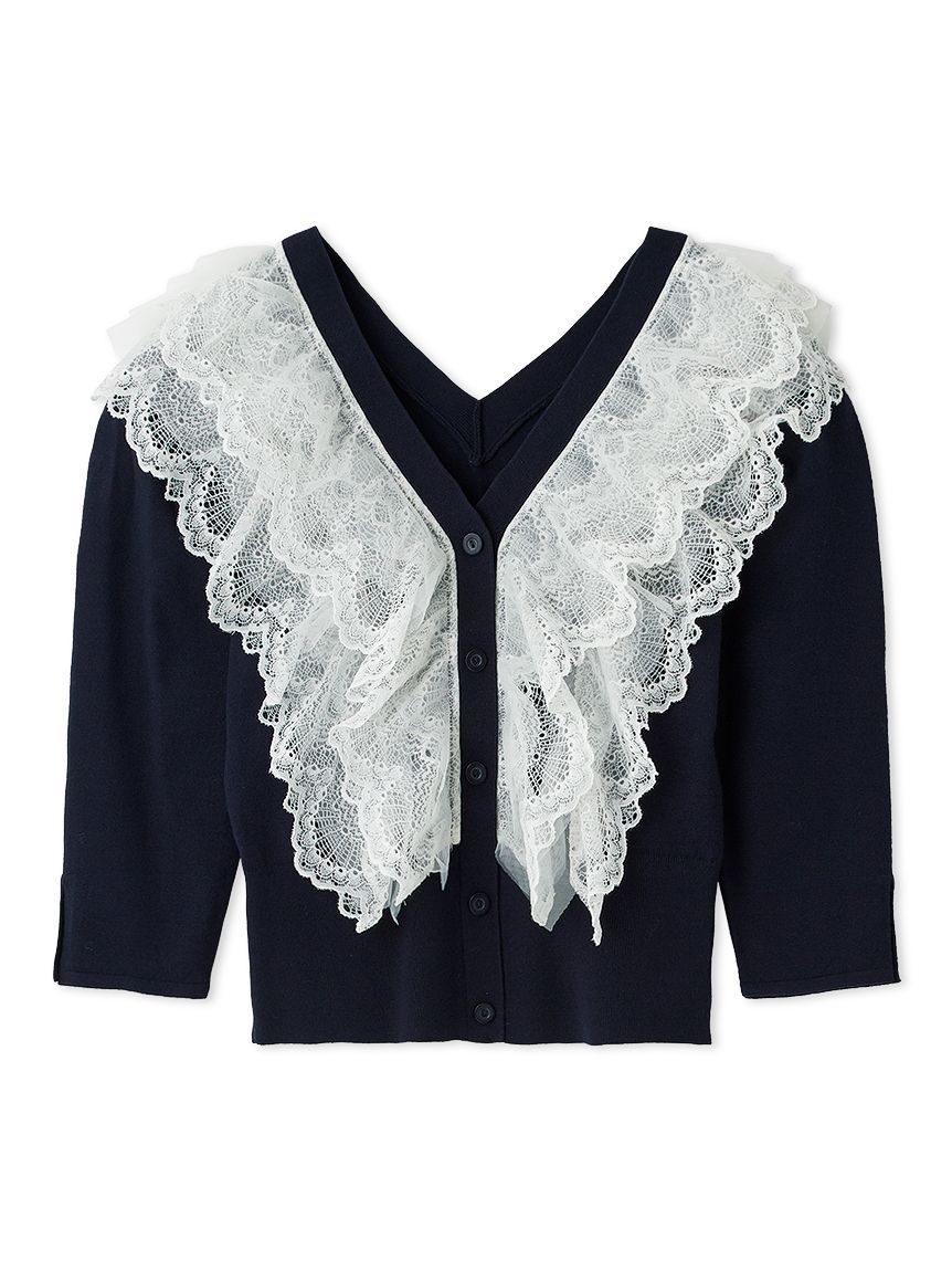 チュールフリルニットプルオーバー(ニット)｜トップス｜SNIDEL