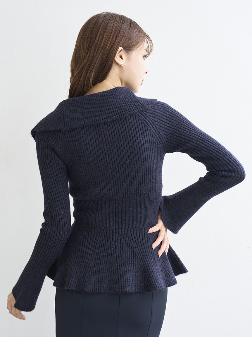 ペプラムニットプルオーバー(ニット)｜トップス｜SNIDEL(スナイデル)の