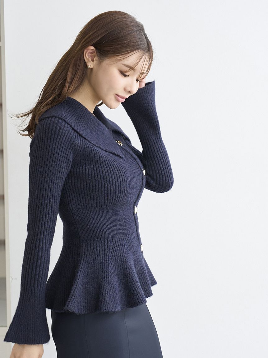 ペプラムニットプルオーバー(ニット)｜トップス｜SNIDEL(スナイデル)の