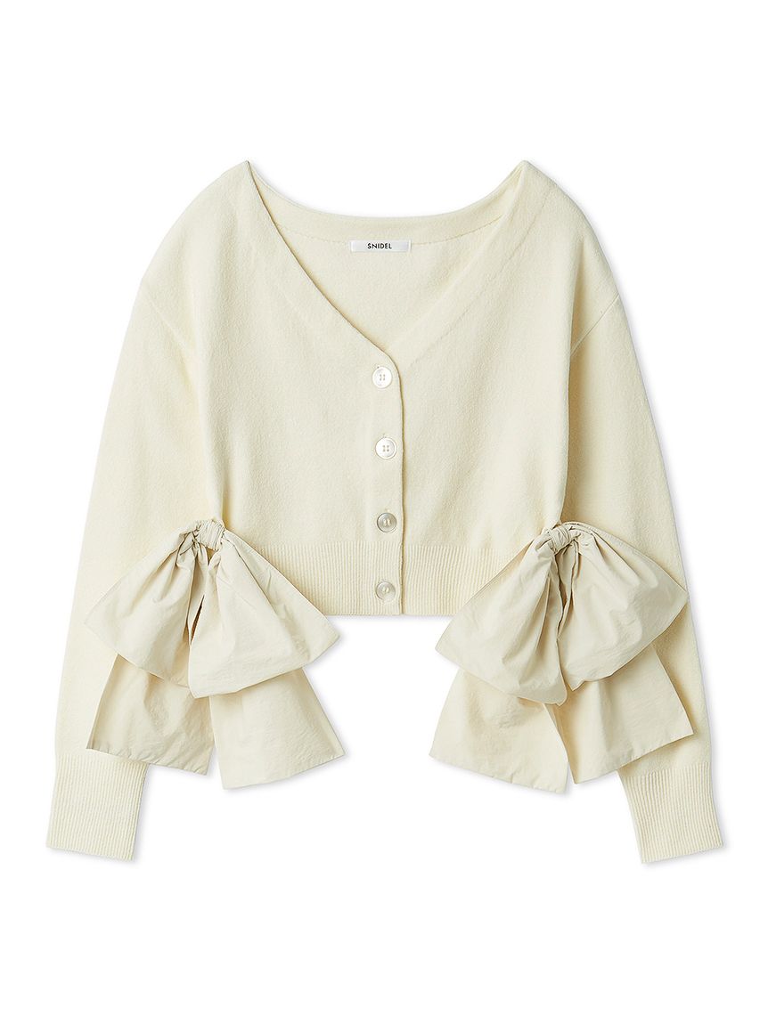 リボンドッキングカーディガン(カーディガン)｜トップス｜SNIDEL