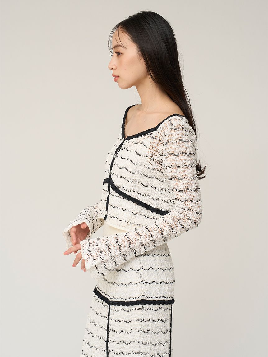 snidel スナ クロシェニットトップス クロシェニットトップス（ニット/セーター）｜SNIDEL（スナイデル）の