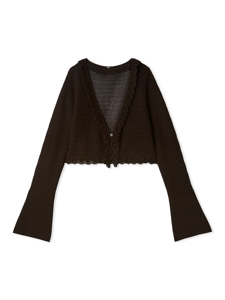 シアーフリルコンパクトカーディガン(カーディガン)｜トップス｜SNIDEL