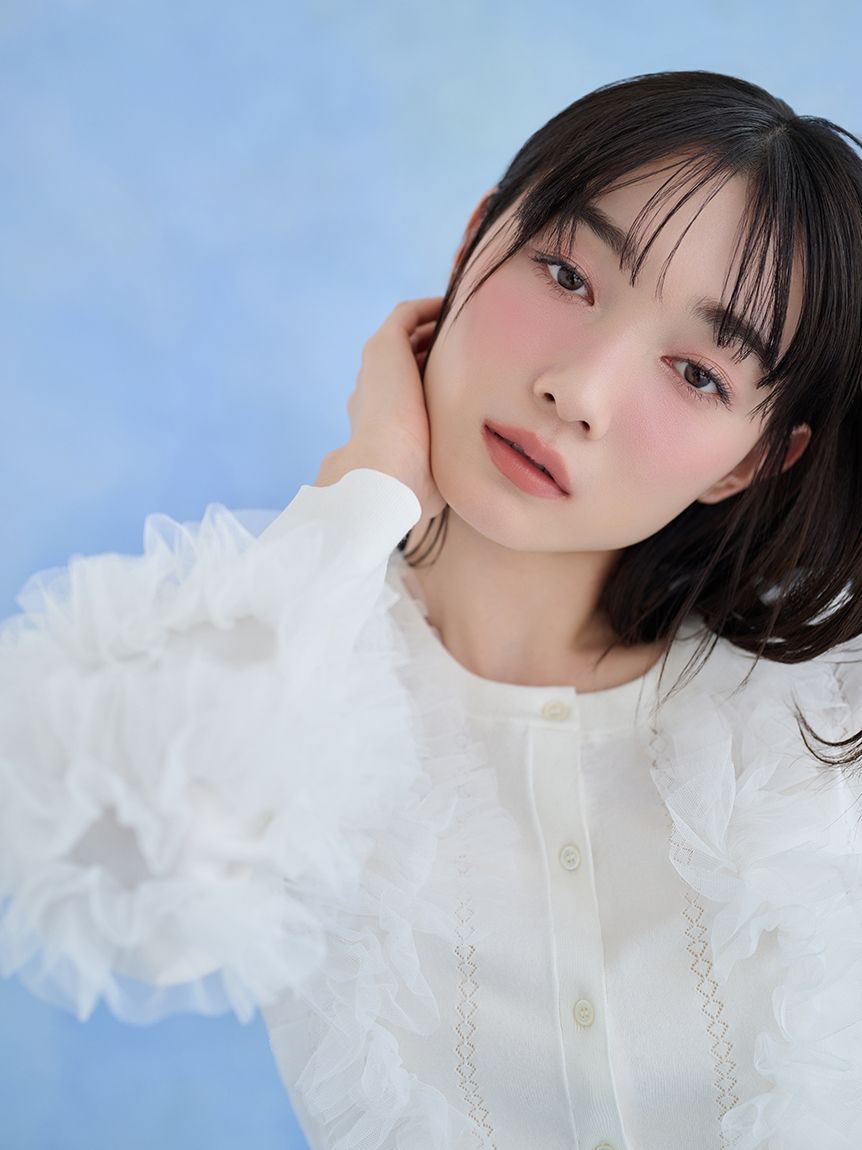 snidel スナ UVカットチュールドッキングニットカーディガン UVカットチュールドッキングニットカーディガン（カーディガン/ボレロ