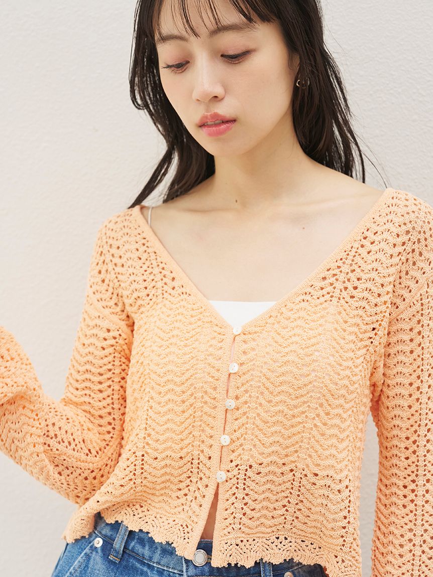 クロシェニットカーディガン(カーディガン)｜トップス｜SNIDEL