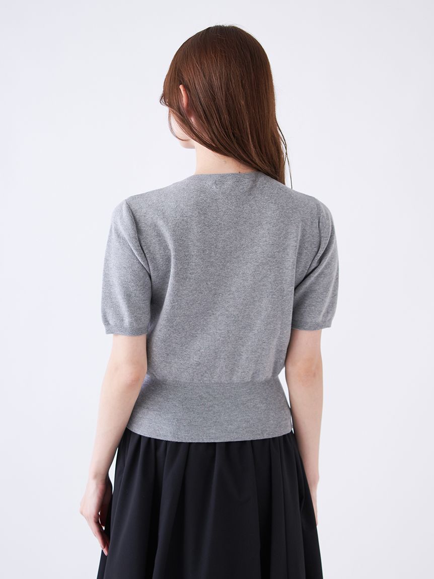期間限定値下げ！snidel スナイデル モチーフボタンニットガウン ピンク スナイデル SNIDEL 【WEB限定/ROSE Collection】モチーフボタンニット