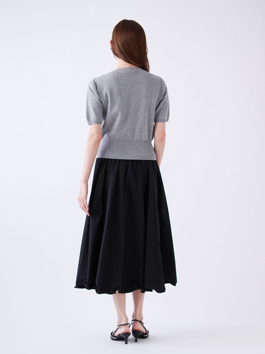 WEB限定/ROSE Collection】モチーフボタンニットカーディガン(ニット