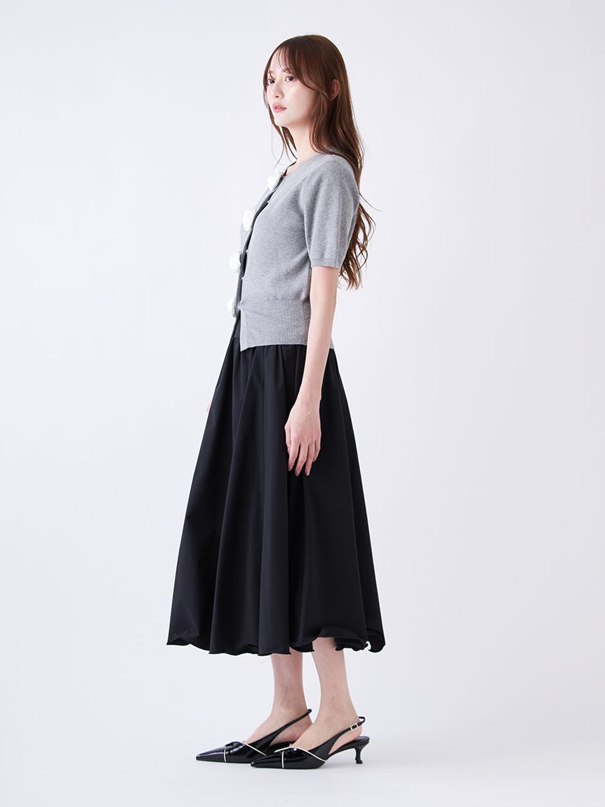WEB限定/ROSE Collection】モチーフボタンニットカーディガン(ニット