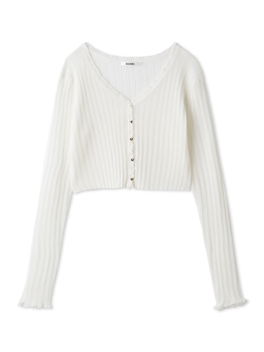 MINUS マイナス　WALDESジップ　ジップアップカーディガン　ブラウン Acne Studios - ウォッシュ加工ジップアップカーディガン