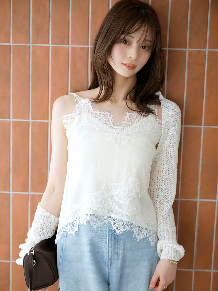 【美品】スナイデル♡テクニカルニットショートボレロ メッシュショートボレロ(カーディガン)｜トップス｜SNIDEL(スナイデル