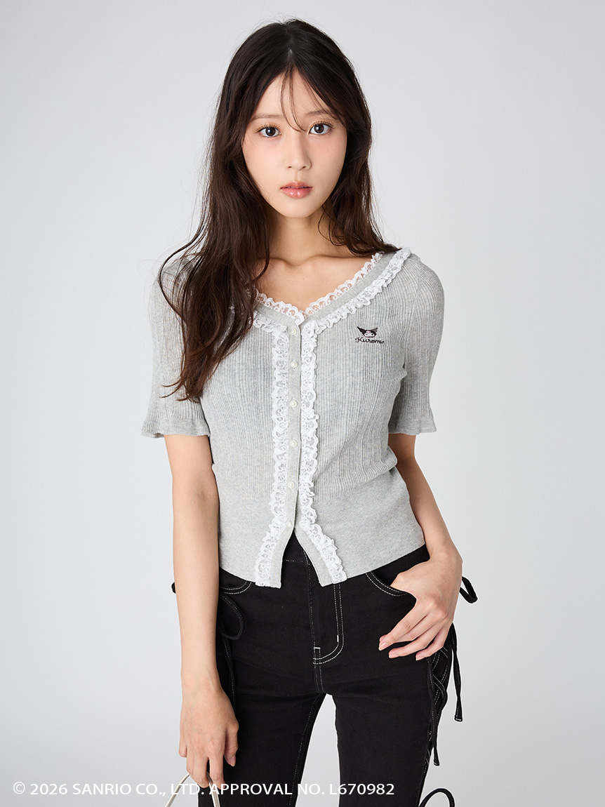 MASH SUMMER WEEK限定】【クロミ】レースフリルニット(ニット