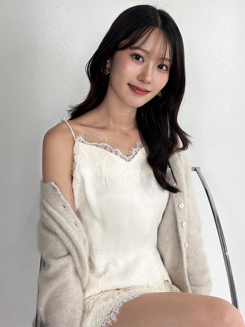 HIGH QUALITY】フォックスカシミヤクルーネックカーディガン(ニット